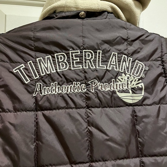 Timberland authentic products puffer coat with removable hoodie - Picture 4 of 16